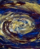 #098: Wespenauge (2009)|Acryl auf Papier 57x37cm|220,-