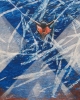 #060: Tänzerin (2012)|Tempera, Collage 76x64cm|verkauft